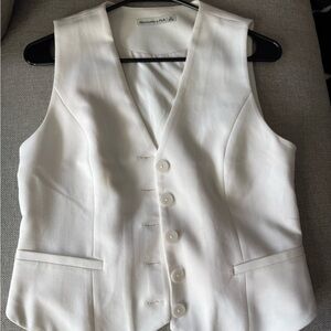 Abercrombie & Fitch White Vest